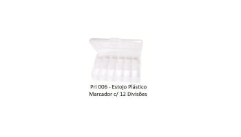 ESTOJO PLASTICO MARCADOR 12 DIVISORIAS