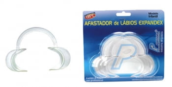 AFASTADOR LABIAL EXPANDEX INFANTIL COM 2 CRISTAL