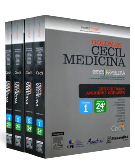 LIVRO MEDICINA GOLDMAN CECIL 4 VOLUMES