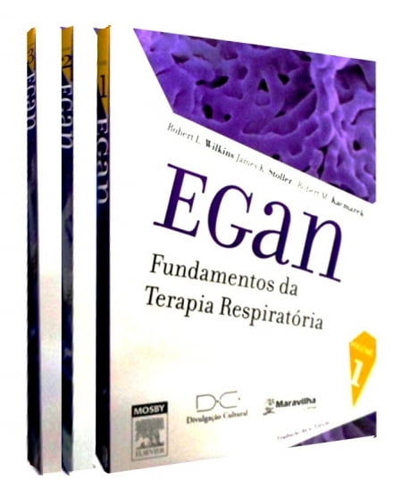 LIVRO FISIOTERARIA EGAN FUNDAMENTOS DE TERAPIA RESPIRATÓRIA 3 VOLUMES