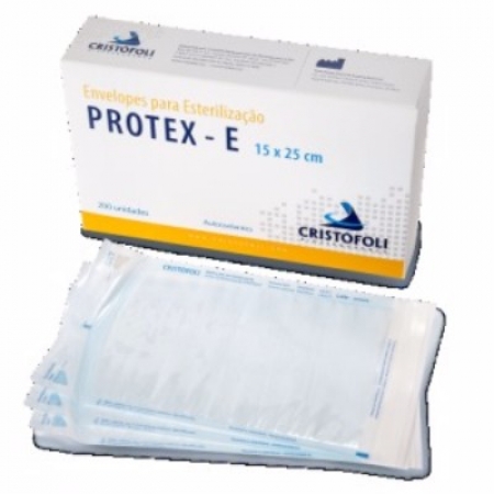 PAPEL GRAU CIRURGICO PROTEX E ENVELOPES 15 X 25 CM  10 CXS C/200 UNIDADES