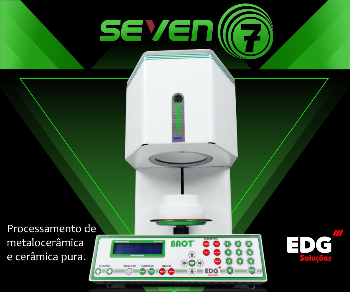 FORNO PARA CERAMICA EDG SEVEN METALO CERÂMICA