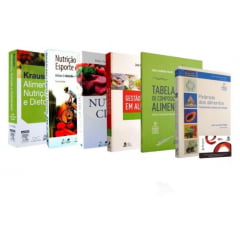 LIVRO NUTRIçãO ALIMENTAçãO E DIETOTERAPIA KIT 5 Livros