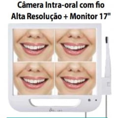 CAMERA INTRAORAL SEM FIO HD ADVANCED COM MONITOR 17" COM SUPORTE BIOTRON