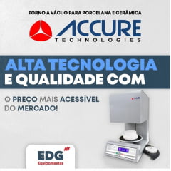 FORNO ACCURE EDG PARA CERÂMICA E PORCELANA  METALO CERÂMICA